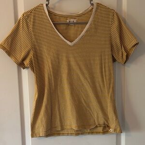 Women’s chai striped soft spun v neck